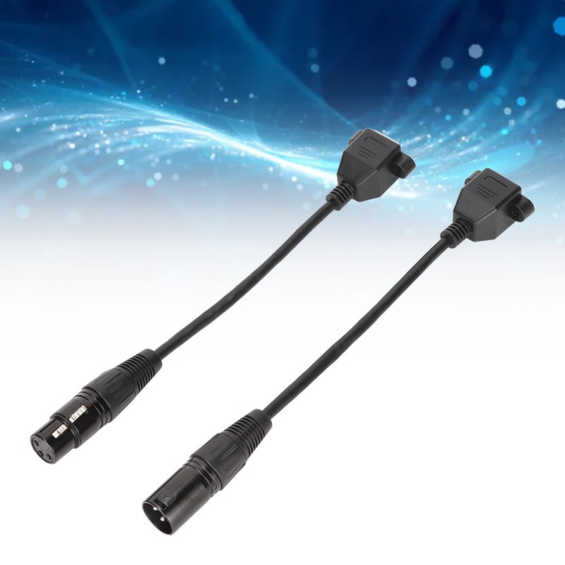 2pcs XLR3 to RJ45 Cable 3pin Plug and Play Female