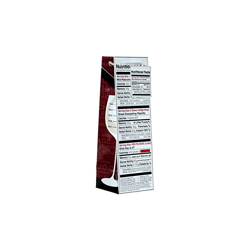 Jillson Roberts 6-Count Humorous Wine and Bottle Gift Bags Available