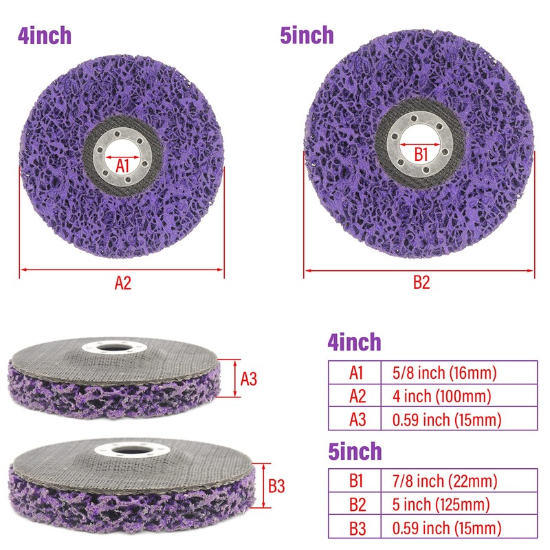 8 Pack Strip Discs Stripping Wheel for Angle Grinder,Paint Rust