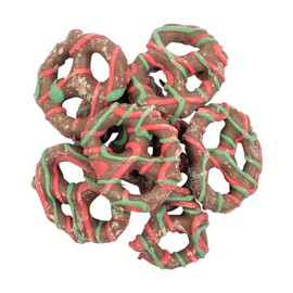 Christmas Drizzle Chocolate Pretzels 2 lb