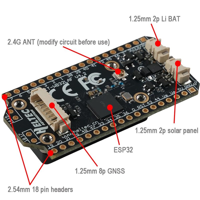 DIYmalls 915 MHz LoRa V4 Board + 915MHz 5dBi Antenna