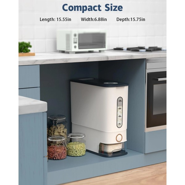 Does not apply 26.5 Lbs Rice Dispenser Large Dry Food