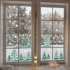 Winter Decor Window Clings Decals Large 12PCS Forest Trees Christmas