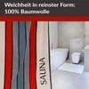 Lashuma Stockholm Sauna Towel Large Beige Red Grey XXL Sauna