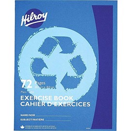 EXERCISE BOOK-9-1/8X7-1/8 PLAIN RECYCLED