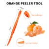 50Pcs Orange Peeler Tool，Citrus Peeler， Plastic Fruit Cutter，Lemon Citrus Peel