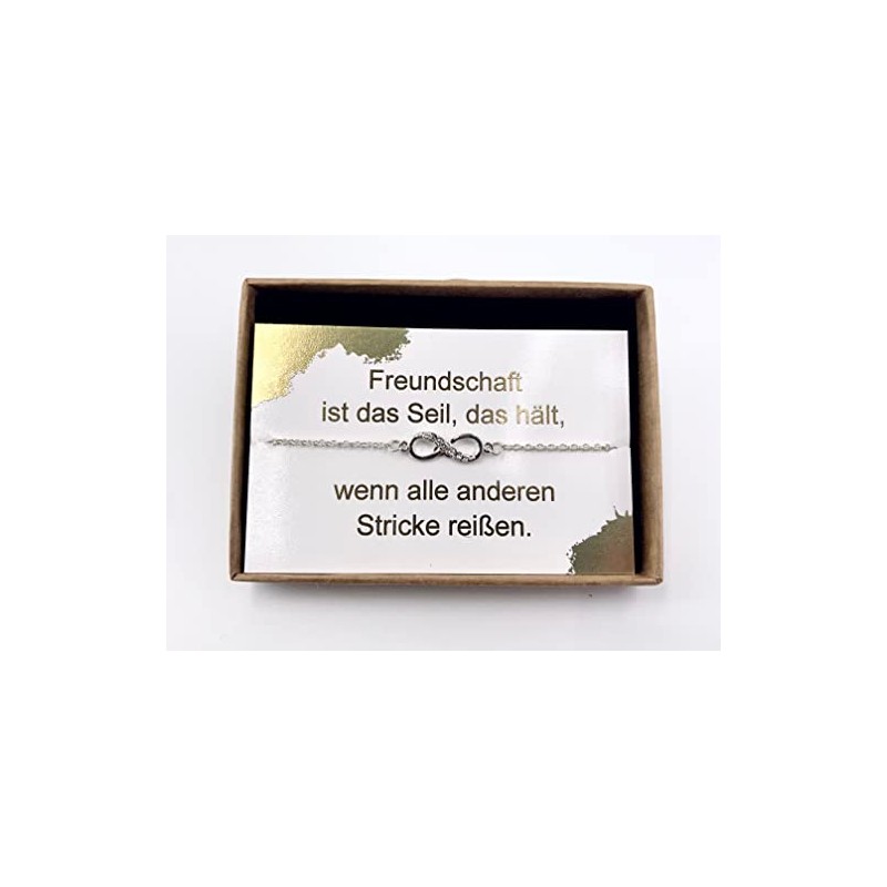 ONDEGO¬Æ HANDMADE in GERMANY Unendlichkeit GESCHENK beste Freundin Armband Freundschaftsarmband