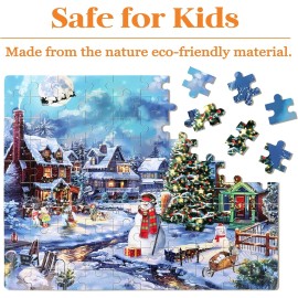 Brand: Sylans Christmas Jigsaw Puzzle for Kids Ages 4-8 Educational Marine Animals STEM Toys