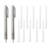 2Pcs Retractable Mechanical Eraser Pen with 10Pcs Replacement Refills -