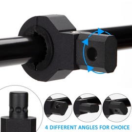 GUNGY Work Light Holder Universal 19-32 mm Light Bar Holder 360° Rotated Set for Front Protection Bar Off-Road Vehicle Car Truck Motorcycle Boat Pack of 2