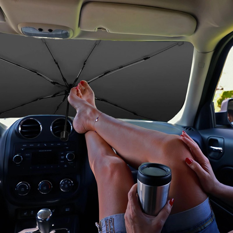 Foldable Car Umbrella Cover Protect Vehicle from UV Sun UPF50+