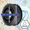 Connection piece diameter 28-44 mm x diameter 55 mm for