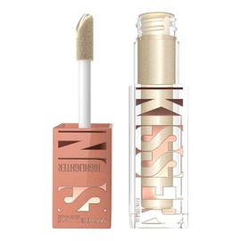 Maybelline Sunkisser Iluminador Líquido, Efecto Color Radiante y Luminoso, Fórmula de Larga Duración por 12 Horas, Enriquecida con Vitamina E y con Aplicador XL, Tono Star Studded, 4.7 ml