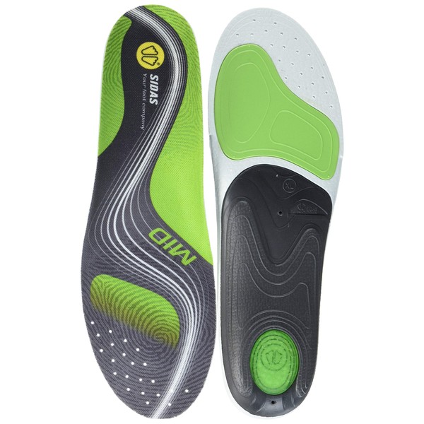 Sidas Activ' Mid Arch Insoles - SS22 - XX Large - Green