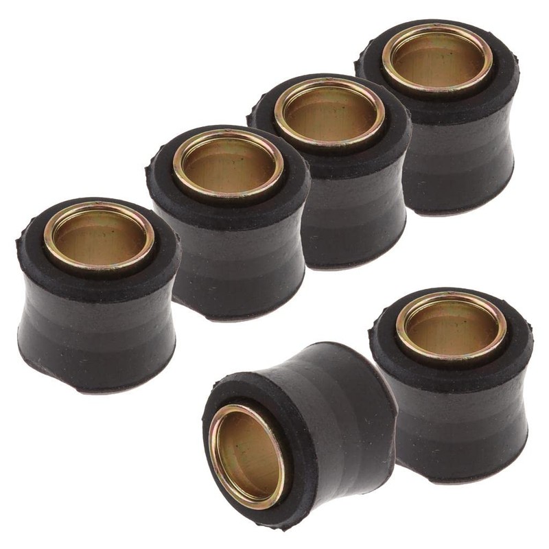 Homyl 6pcs Rear Shock Absorber Rear Bushing Universal Motorcycle Replacement