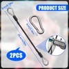 TOBWOLF 2PCS 10" Gym Extension Cable, Fitness Extension Rope Attachments