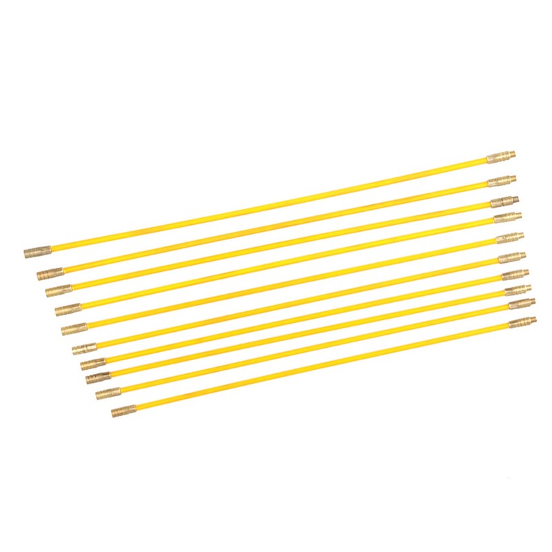10pcs 4mm Fiberglass Running Wire Cable Electrical Fish Tape Pull