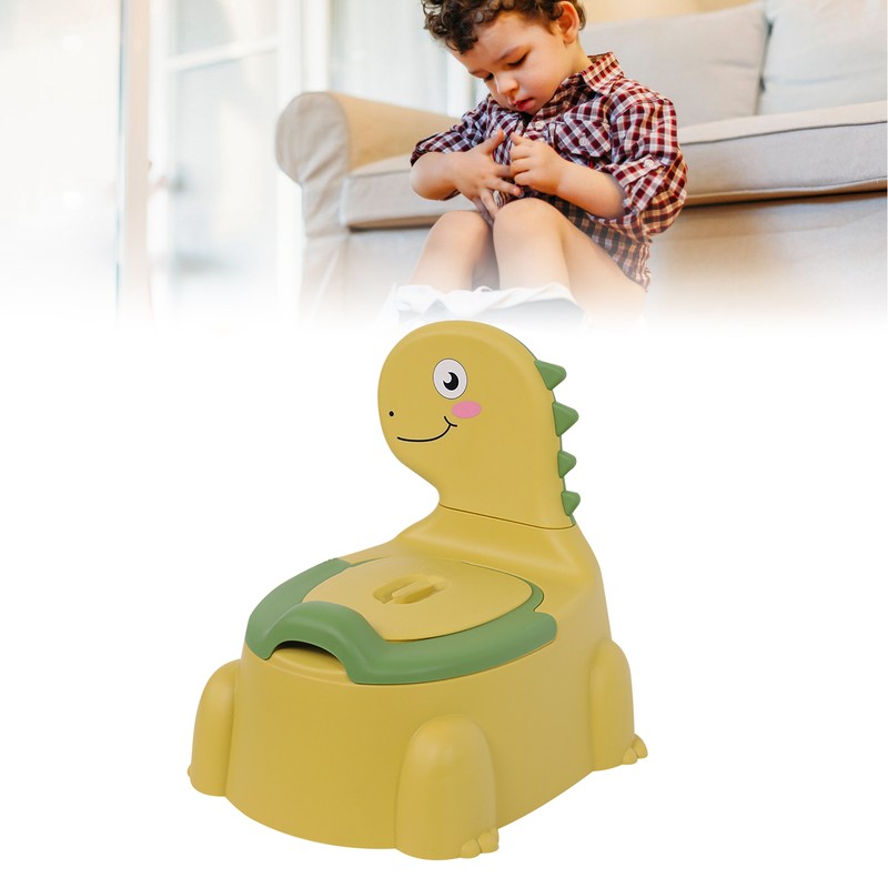 Potty Chair Cartoon Dinosaur Adjustable Height Safe PP Detachable Potty