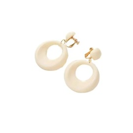 70s Earrings for Women Simple Disco White Acrylic Clip on Earrings Acrylic Leopard Dangle Earrings for Women Retro 70s Bar Beach Jewelry Accessories, Zinc, No Gemstone
