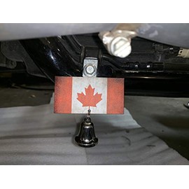 Kustom Cycle Parts Universal Rustic Canadian Flag Bell Hanger - Bolt and Ring Included. Fits Harley Davidson Motorcycles & More! (No Bell)