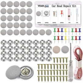 VAMAJOO Pack of 50 Car Roof Nails Grey - Roof Liner Repair Kit - Car Canopy Repair - Car Roof Liner Repair Set - For All Car Models (50 Pieces Grey)