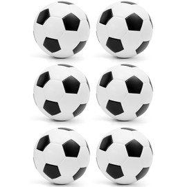1.3'' Table Soccer Foosball Balls Replacement - Mini Black and White Soccer Balls (6-Piece)
