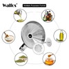 WALFOS Multi-use Stainless Steel Kitchen Funnel with 2 Removable Strainer