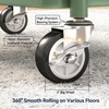 YASONIC 3-Tier Rolling Cart, Green, 66 Pounds Capacity, Mesh Storage