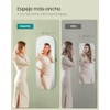 SONGMICS Espejo Joyero de Pared con Luz LED, 10 x