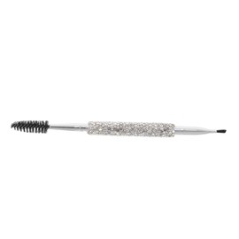 VICASKY Rhinestone Eyebrow Brush Comb: Dual-ended Design with Angled Flat Head Eyelash Brush for Eyebrow Shaping and Mascara Application