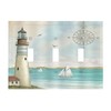 Nautical Lighthouse Ocean Coastal Compass 3 Gang Light Switch Covers