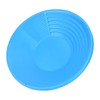 Plastic Blue Gold Pan with Dual Riffles Gold Washing Tool
