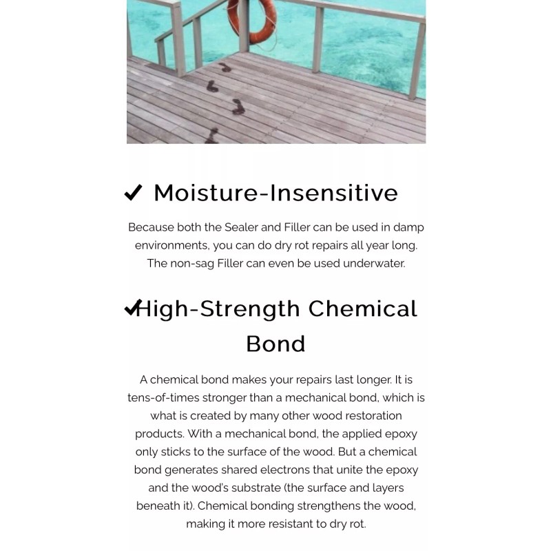 Restore-Rite StrongBond Epoxy Wood Sealer. 1.5 Quart Kit, Parts A