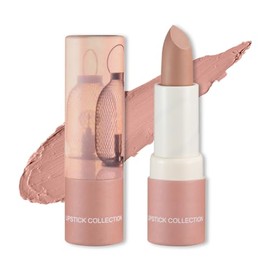 Barra De Labios Mate Nude, Brillo De Labios Sedoso Y Aterciopelado, Tinte De Labios Nude En Tubo De Papel, Labiales En Vaso Antiadherente, Resistente 