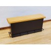 Streets Ahead Dollhouse Bar Black Metal with Wood Top Modern