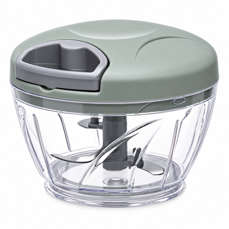 500 ml Manual Food Chopper for Kitchen Prep – Stainless