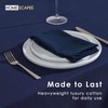 HOMESCAPES Blue Table Cloth, Plain Cotton Tablecloth, Square, Handcrafted &