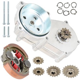 labwork Motorcycle 47cc 49cc Transmission Gear Reduction Box Clutch Replacement for 2-stroke Pocket Mini Bike T8F 11T 13T 14T 17T 20T Teeth
