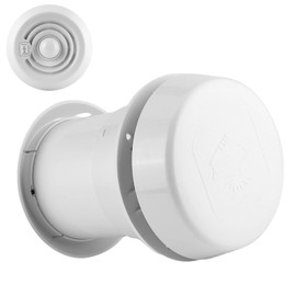 Aramox 12V RV Fan, 4000RPM LED Air Ceiling Ventilation Grille, Caravan Roof Ceiling Extractor Fan for Motorhome, Motorhome, Travel Trailer, Van, Height Adjustable