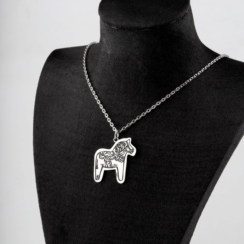 Swedish Dala Horse Necklace Sweden Gift Essence of Europe Gift