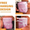 HOTOR Car Trash Can with Lid and Storage Pockets -