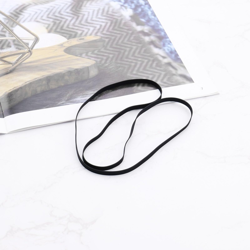 Create idea Pack of 2 Black Rubber Record Straps for