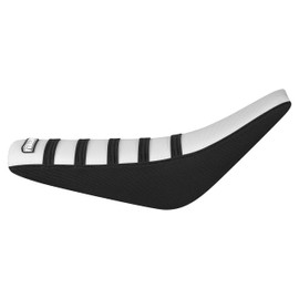 Enjoy Mfg Seat Cover - Compatible Fit for Razor MX650 Dirt Rocket ebike #505 (Black Sides/White top/Black Ribs)