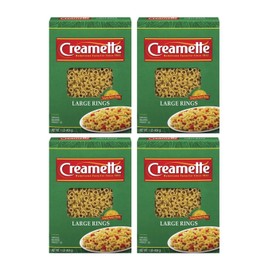 Creamette Large Rings Pasta Noodles 16 oz Box (4 boxes)