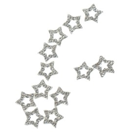 FRCOLOR 48pcs Nail Charms Decorations Star Shaped Nail Art Charms Rhinestones for DIY Art Supplies