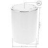 Bremermann bathroom series Savona cosmetic bin with a swing lid,