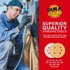 Dura-Gold Premium 100 Grit 5" Sandpaper Discs, 8 Hole Pattern