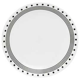 Livingware 10-1/4 in. City Block Dinner Plate (Pack of 6)