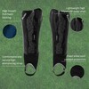 Precision Origin.0 Shin & Ankle Guards, Black/Black