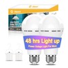 Neporal LITE Emergency Rechargeable Light Bulbs A19, Light Up to